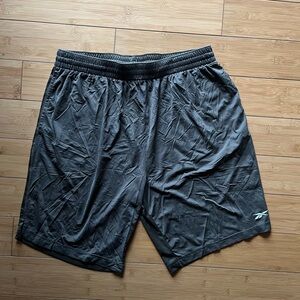 Reebok Men's Charcoal Gray Athletic Shorts